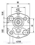 Pompa hydrauliczna zębata HS1P1L42 zamiennik Marzocchi K1PS9,2G - 7