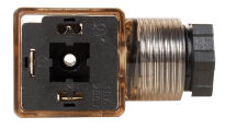 Wtyczka cewki elektrozaworu 3 PIN 12V 24V 230V do rozdzielacza Z DIODĄ - 5