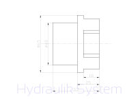 Sprzęgło kłowe rozłączne H28 - średnica 65 mm (2 piasty + łącznik 92 Shora) - 5