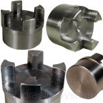 Sprzęgło kłowe rozłączne H28 - średnica 65 mm (2 piasty + łącznik 92 Shora) - 3