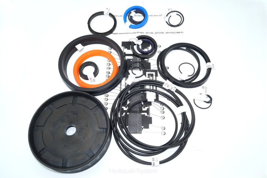 Zestaw uszczelnień pneumo-hydraulicznych AP1063, AP1180, AP12100, AP13125 Alfamatic