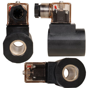 Cewka fi 16 12V + wtyczkaz diodą LED