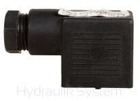 Wtyczka cewki elektrozaworu 2 PIN 12V 24V 230V do rozdzielacza WĄSKA, EVM - 5