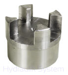 Sprzęgło kłowe rozłączne H24 - średnica 55 mm (2 piasty + łącznik 92Shore) - 4