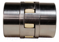 Sprzęgło kłowe rozłączne H38 - średnica 80 mm (2piasty + łącznik Shora) - 4