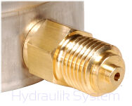 Manometr glicerynowy Ciśnieniomierz Zegar 100mm 100bar 1/4 dolny NUOVA FIMA - 2