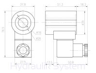 Cewka fi 16 24V + wtyczkaz diodą LED - 6