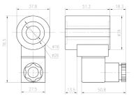 Cewka fi 16 24V + wtyczkaz diodą LED - 6