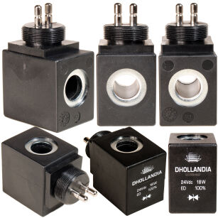 Cewka elektrozaworu DHOLLANDIA Fi 13mm 24V Bolce M24 do windy ZEPRO E241