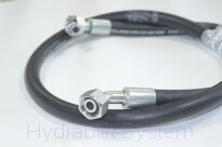 Wąż hydrauliczny dwuoplotowy fi 13 L- 1480 końcówki kątowe 45 i 90 22x1,5 - 3