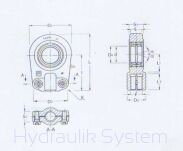 Ucho PR 20 - końcówka tłoczyska +śruby zabezpieczjące - 5