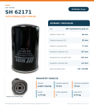 Filtr hydrauliczny SH62171 /WD940/19 - 3