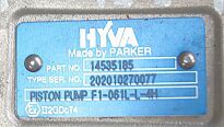 Pompa tłoczkowa HYVA F1-061L-L-4H Parker - 4