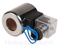 Cewka elektromagnetyczna z wtyczką 12V DC Fi=23mm L=50mm DIN CETOP REXROTH - 2