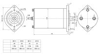 Silnik elektryczny do windy wind ISKRA AME1716 AME1592 ZEPRO MBB 24V 0,8kW - 6