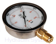 Manometr glicerynowy Ciśnieniomierz Zegar 100mm 1000bar 1/4