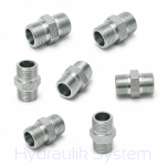 Złączka prosta stalowa ocynkowana nypel 1/2''/3/8'' - 4