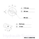 Silnik elektryczny HS12MGTHE 12V 1,2 kW Prawy - 2