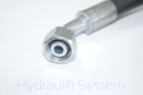 Wąż hydrauliczny dwuoplotowy fi 10 L- 1800 końcówki kątowe 45 i 90 18x1,5 - 2