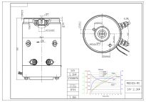Silnik elektryczny do wind HSMP02512 - odpowiednik 12MB12TWA 1,6kw 12V - 5