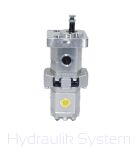 Podwójna pompa zębata PZW3-4/16x2,5/20-2-122 wielostrumieniowa - 2